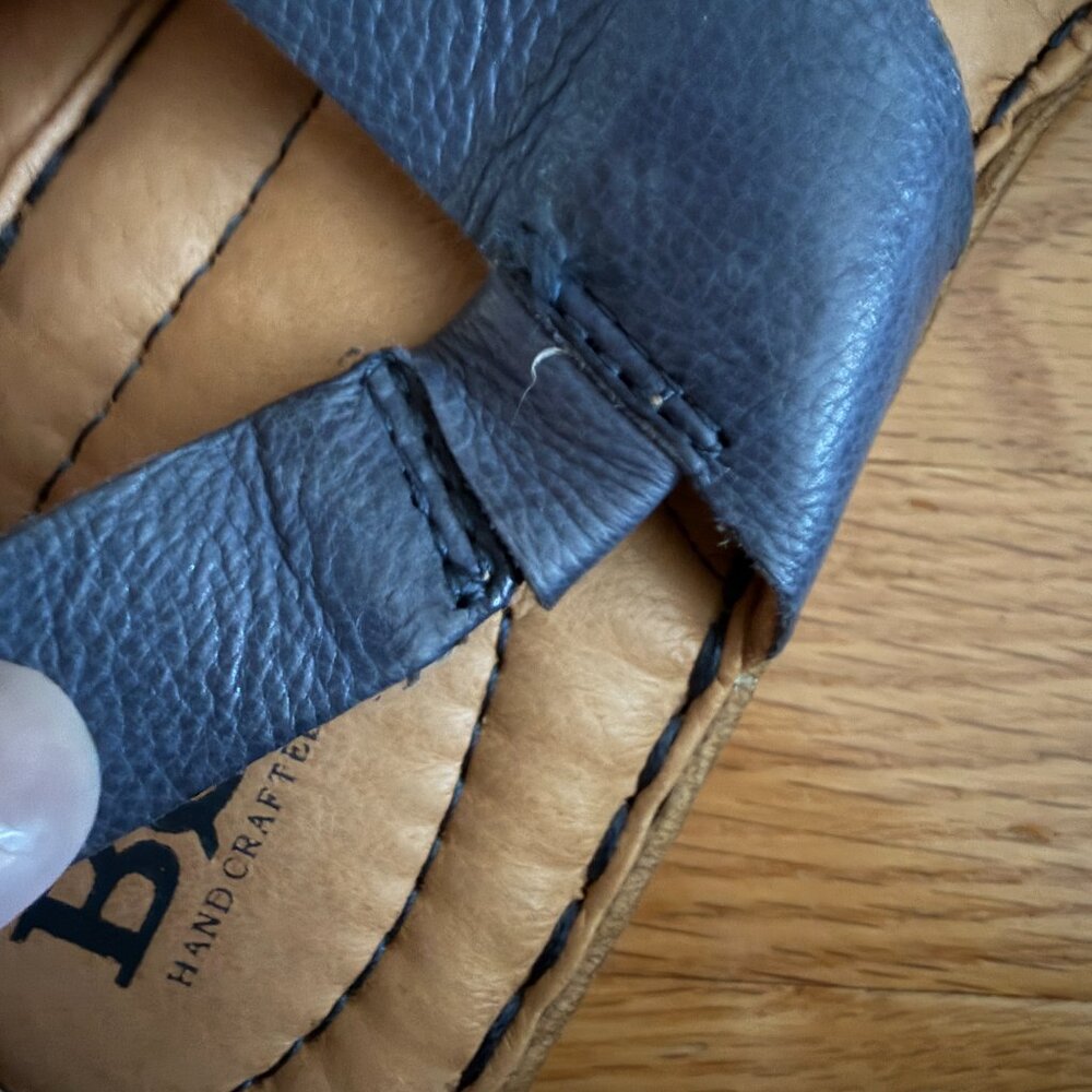 Born Blue Leather Comfort Sandals Size 7M - Picture 8 of 12